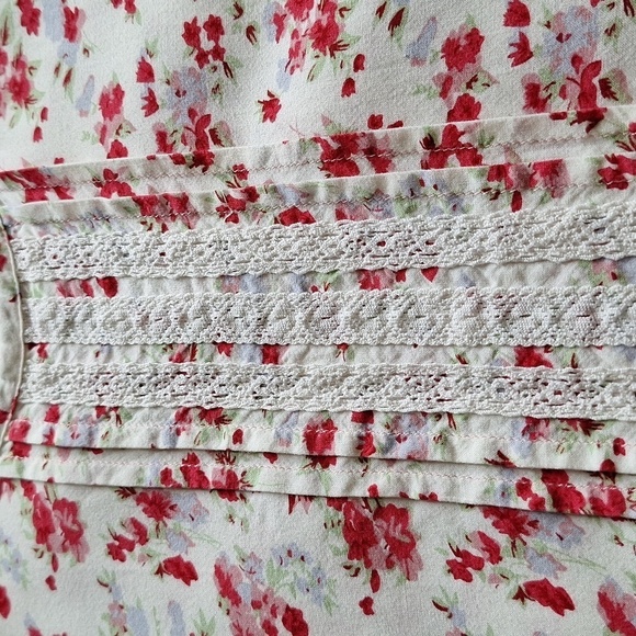 Tucker + Tate High Low Lace Floral Tank Top Size XL (14/16) - Picture 5 of 12